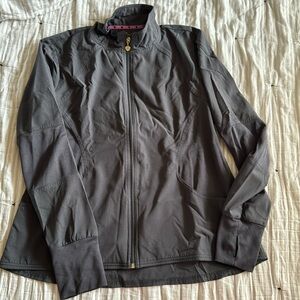 Grey heart soul scrub jacket large